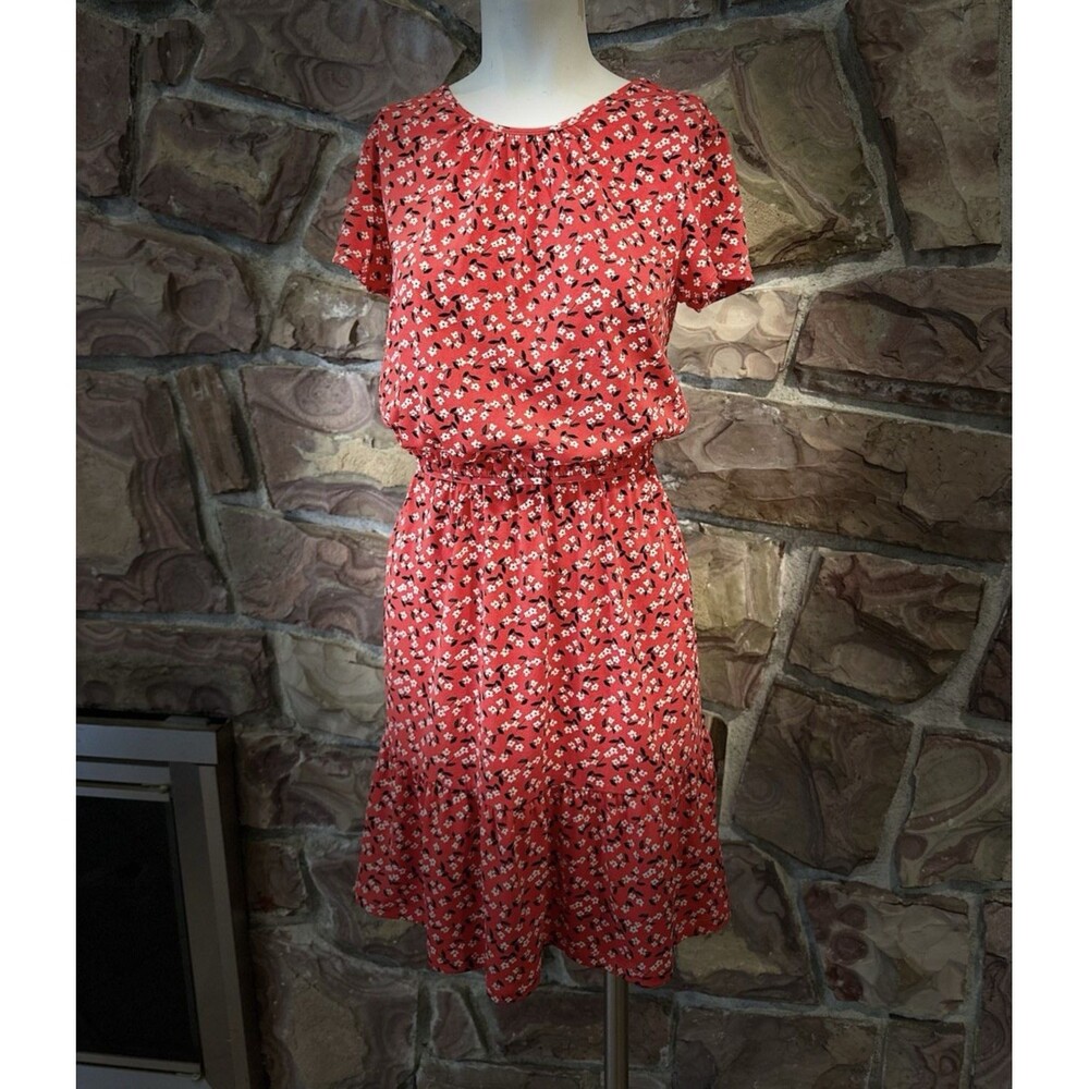 BANANA REPUBLIC Floral Stretch Knit Dress Cottage Core Women Size XS to S - Picture 2 of 13